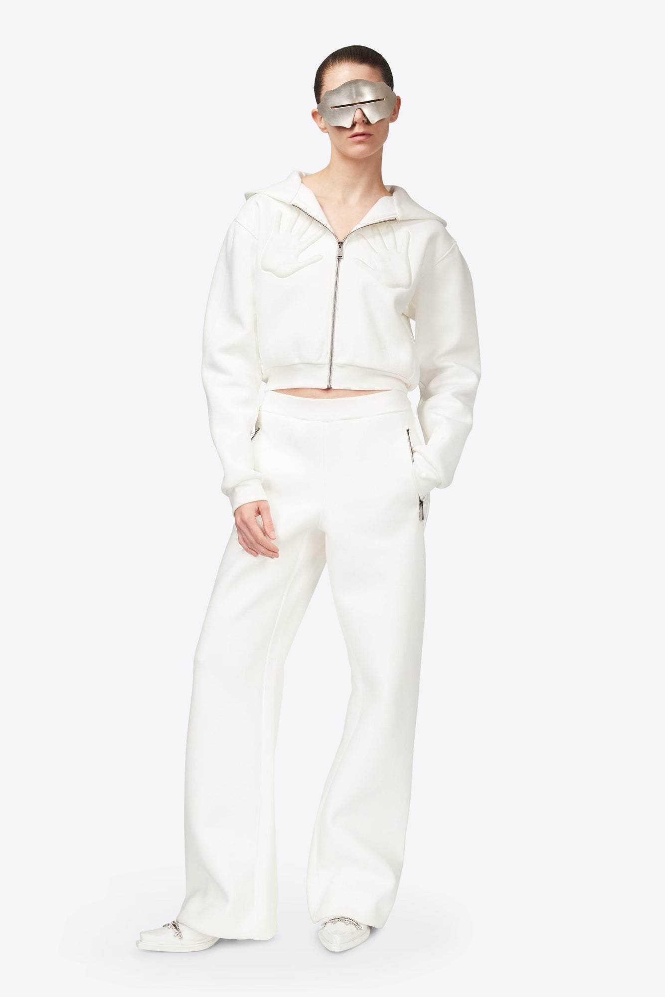 Embossed Handprint Sweatpant | Off White