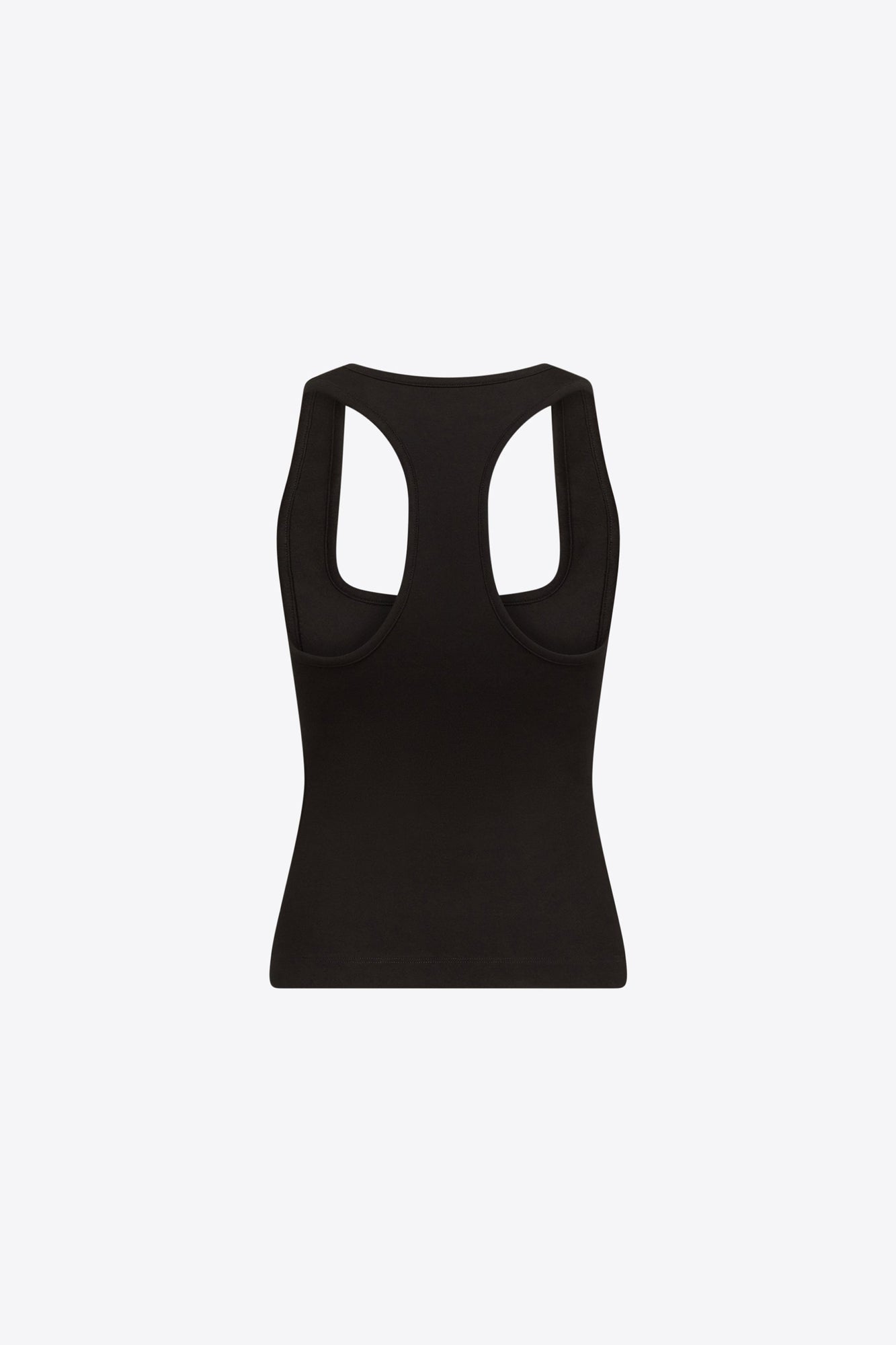 'AREA' Nameplate Racerback Tank Top | Black