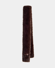 Women | Faux Fur Scarf CARMY L425534 | Espresso