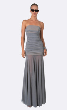 Gailey Dress | Metallic Gray