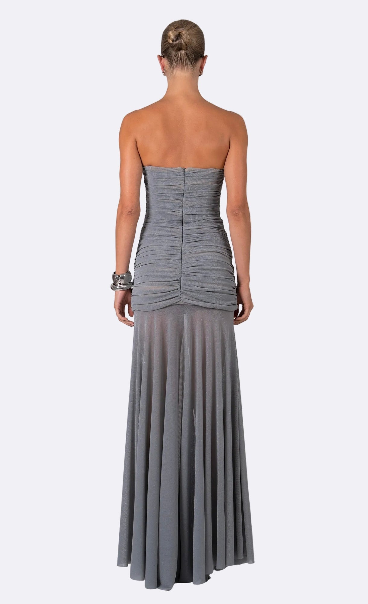 Gailey Dress | Metallic Gray