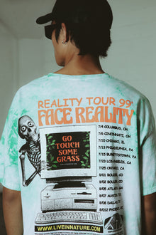 Face Reality Tee | Green x White
