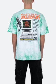 Face Reality Tee | Green x White