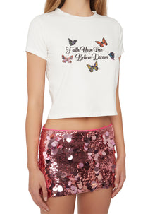 Womens | Faith Tee | White