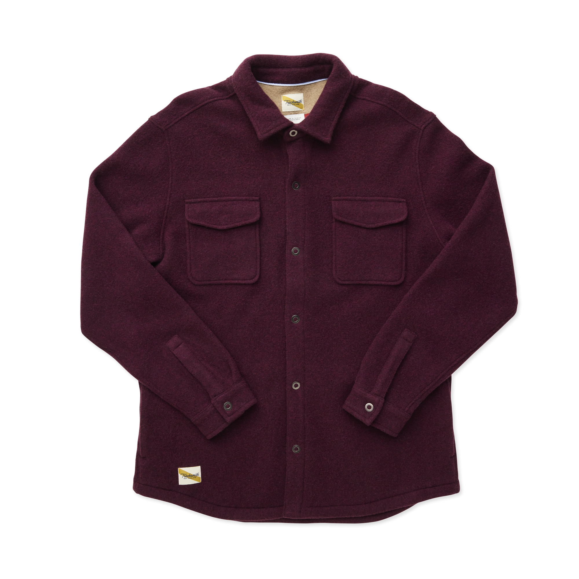 New England Overshirt | Wine - Men