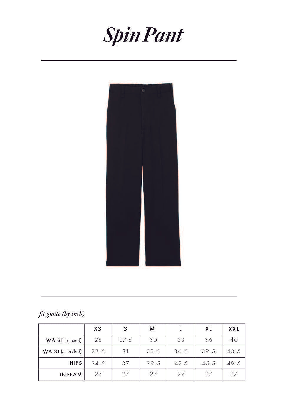 Spin Pant | Black