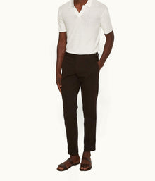 Fallon Stretch-Cotton Tailored Fit Stretch-Cotton Trousers | Truffle