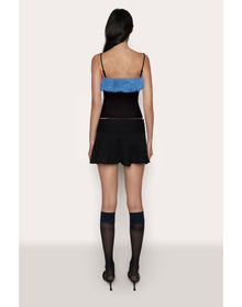 Faux Fur Cami | Black