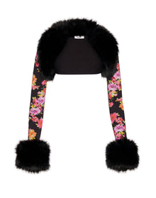 Faux Fur Knit Bolero | Luna Print
