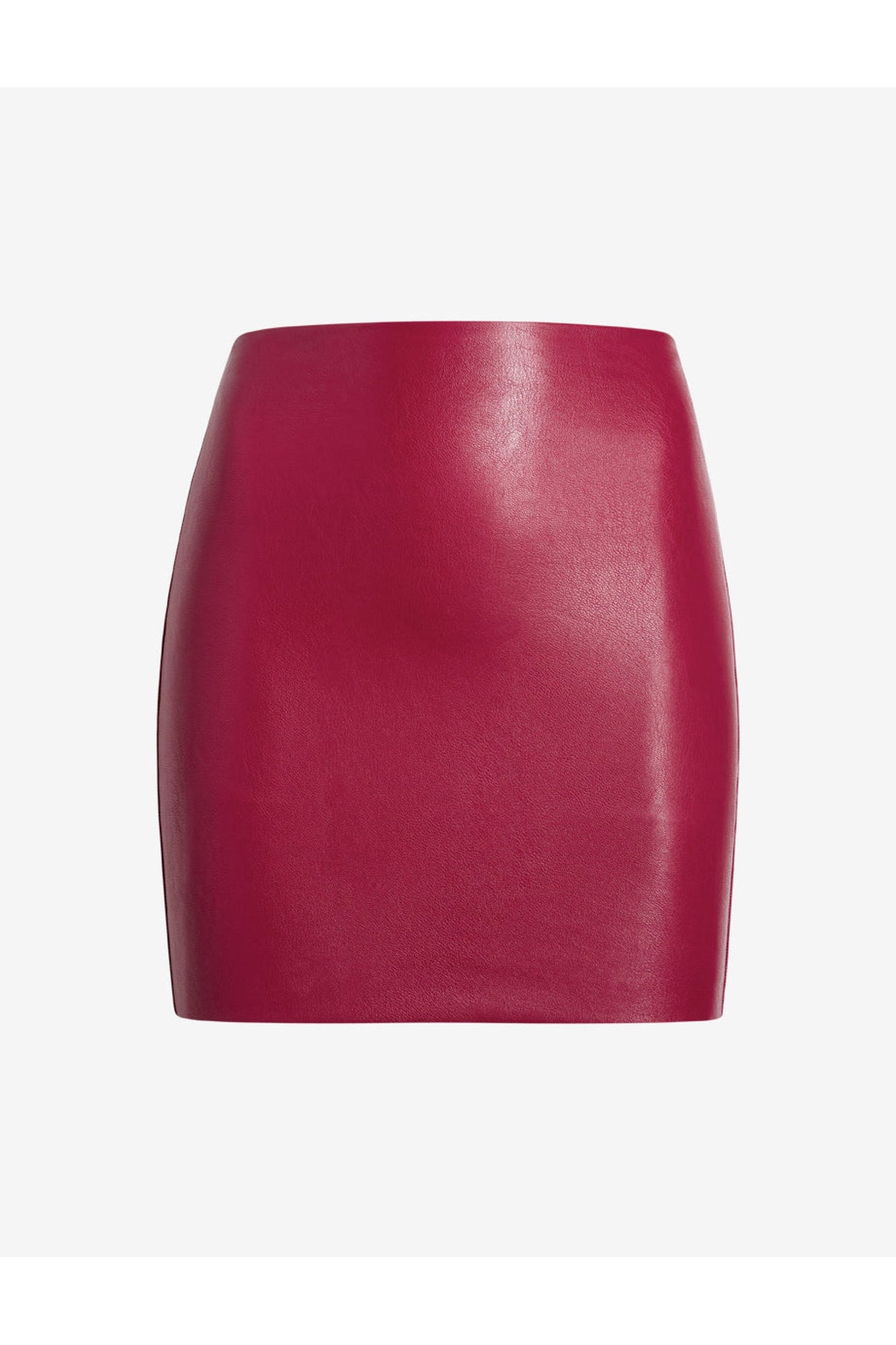 Faux Leather Micro-Mini Skirt | Raspberry