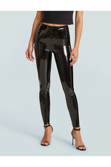 Faux Patent Leather Legging | Black