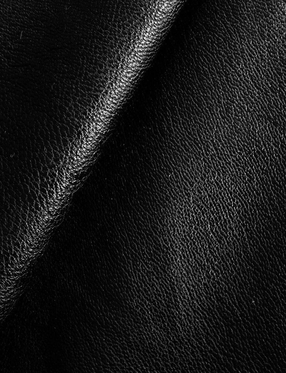 Faux Leather Flared Legging::Black::Detail