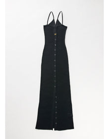 Faye | Rib Maxi Dress | Black