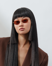 The Oval | Gold | Amber Lenses
