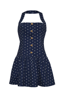 Felicity Mini Dress | Dots Navy