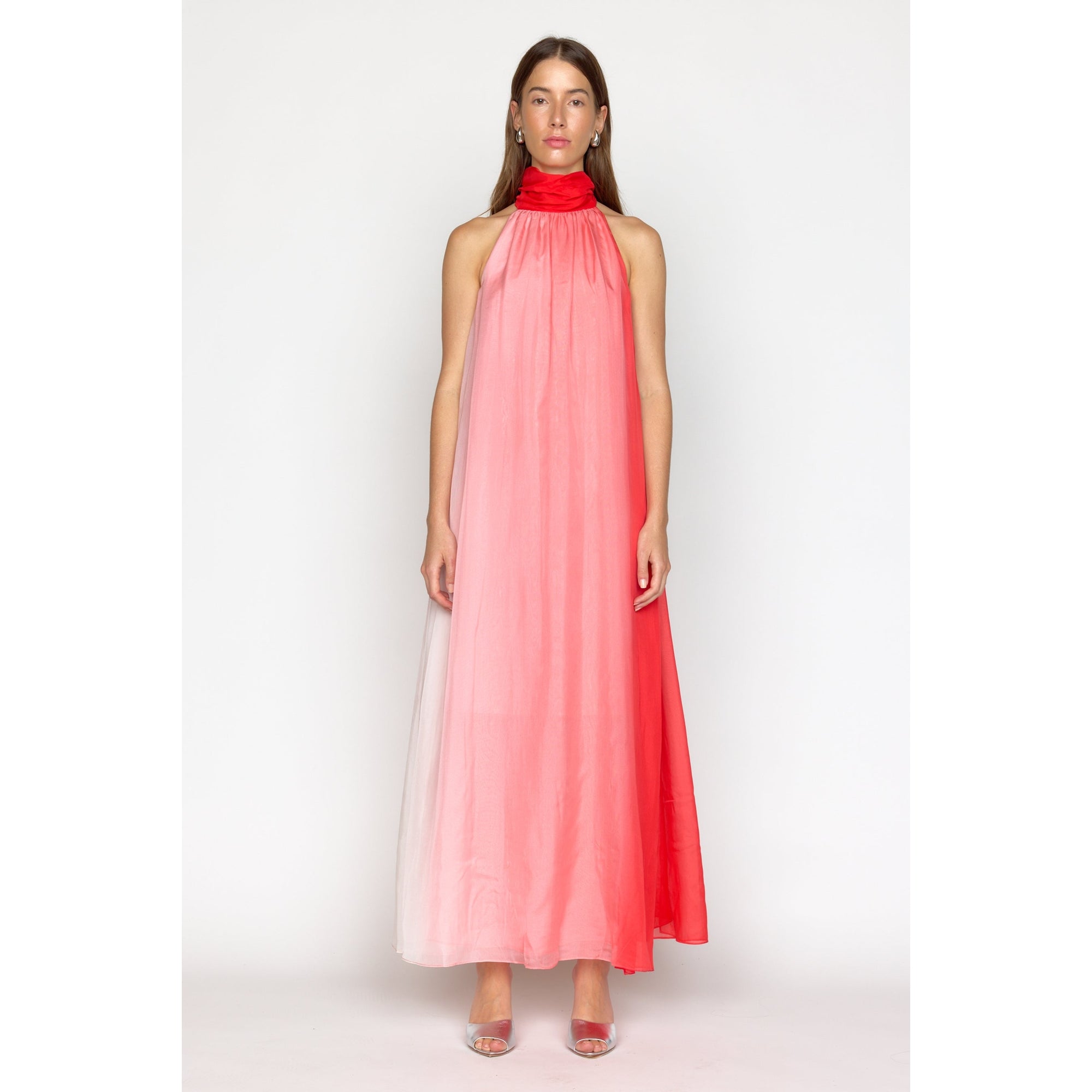 Felicity Dress | Pink Dip Dye