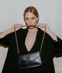The Ora Bag with Rope Chain Shoulder Strap | Black