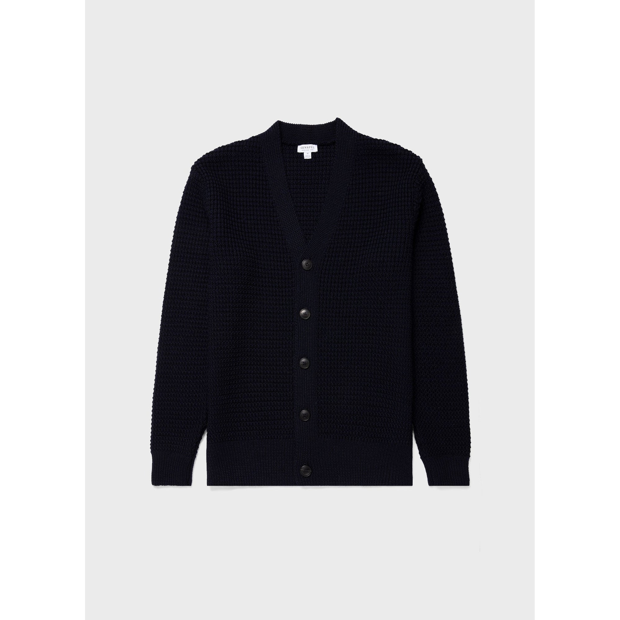 Fisherman Cardigan | Men | Navy