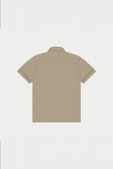 Flamingo Beach Terry Shirt | Beige