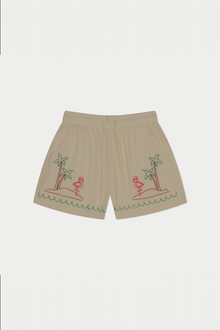 Flamingo Beach Terry Short | Beige