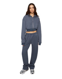 Flared Sweatpants | Charcoal Blue