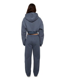 Flared Sweatpants | Charcoal Blue
