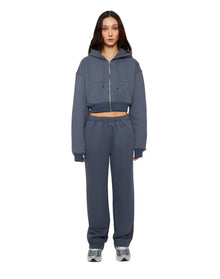 Flared Sweatpants | Charcoal Blue