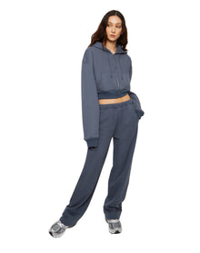 Flared Sweatpants | Charcoal Blue