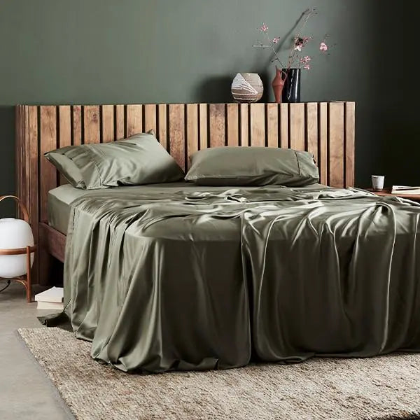 Signature Bamboo Flat Sheet Twin | Moss