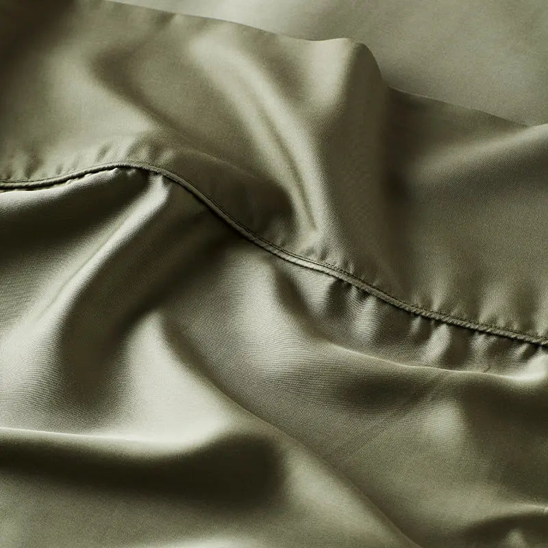 CleanBamboo® Signature Sateen Flat Sheet | Queen | Moss