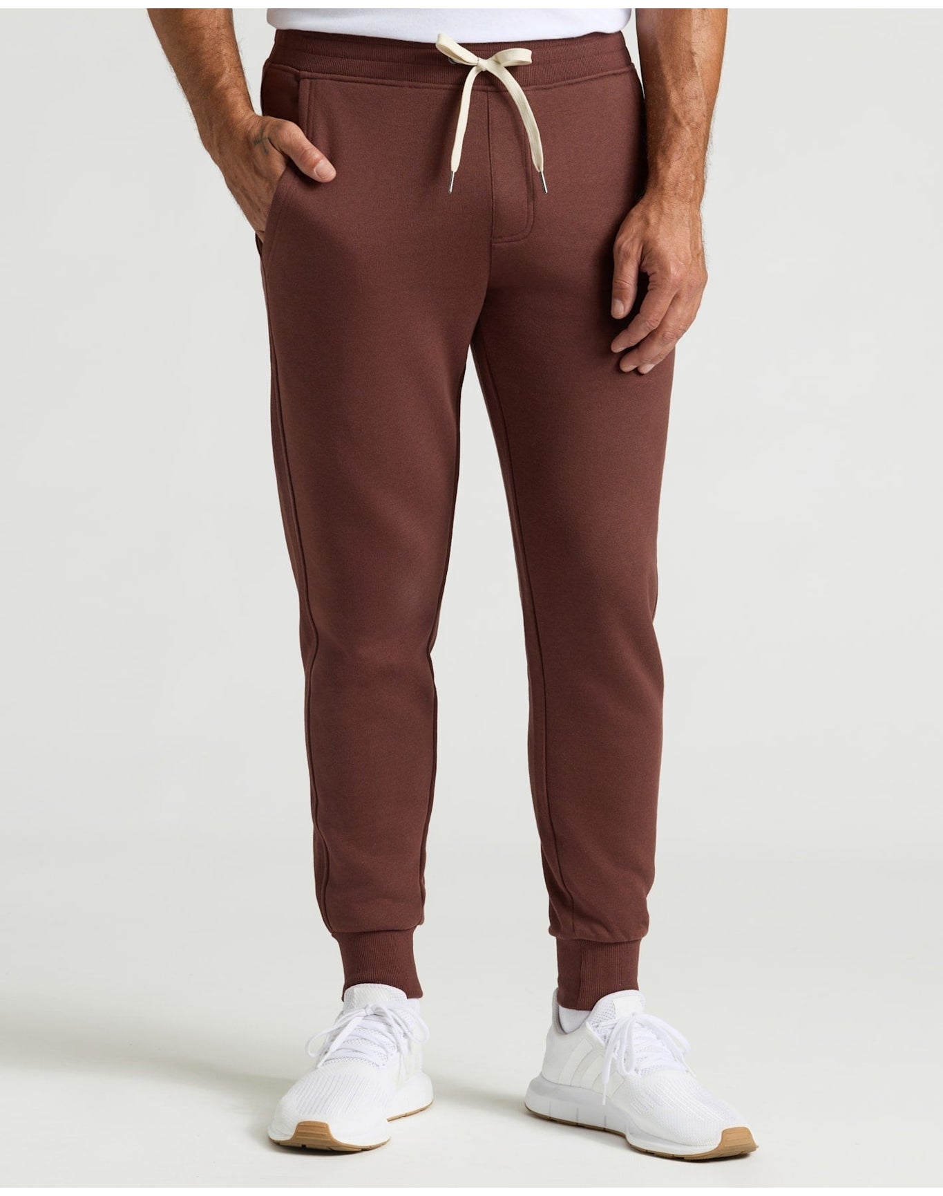 Fleece French Terry Joggers | Carob