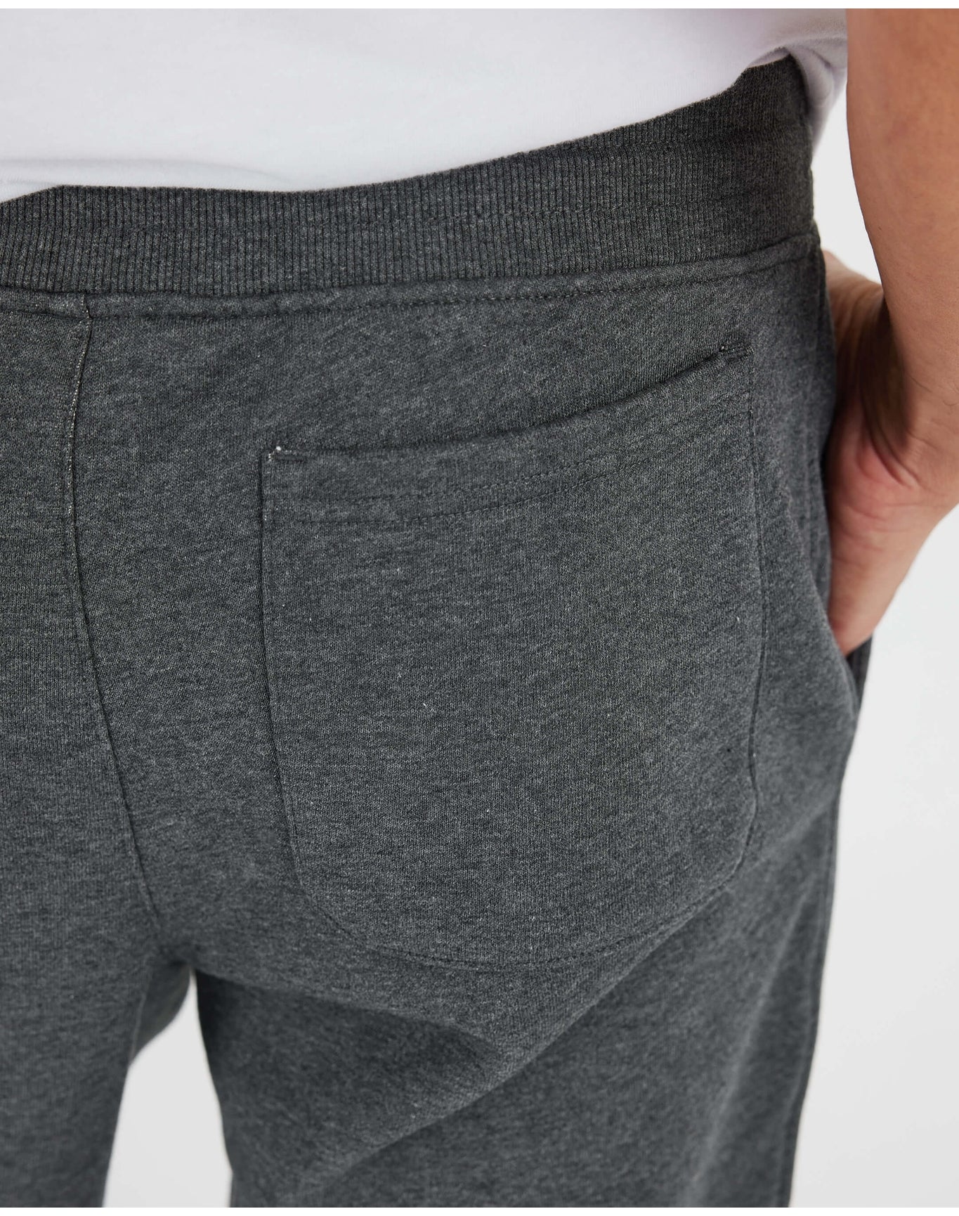 Fleece French Terry Joggers | Charcoal Heather Gray
