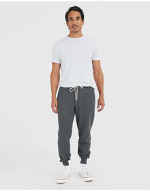 Fleece French Terry Joggers | Charcoal Heather Gray