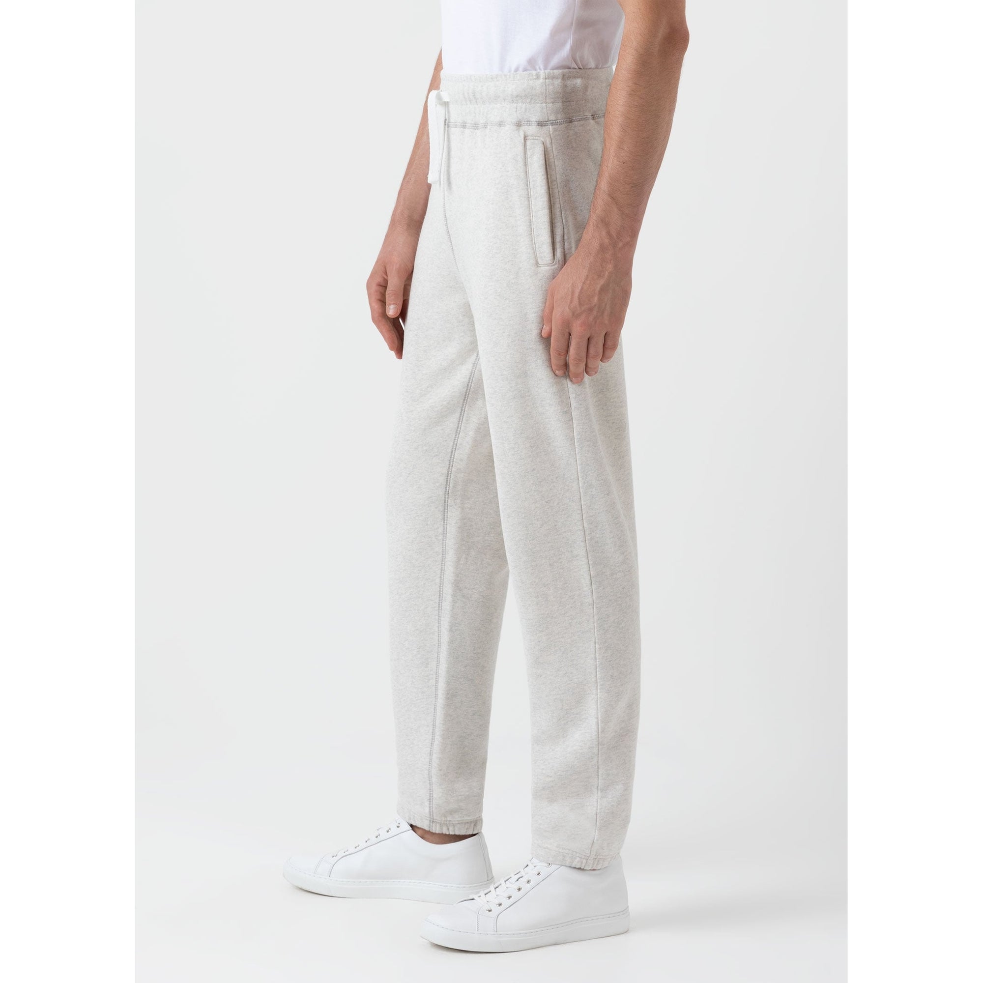 Fleeceback Sweatpants | Men | Archive White Melange