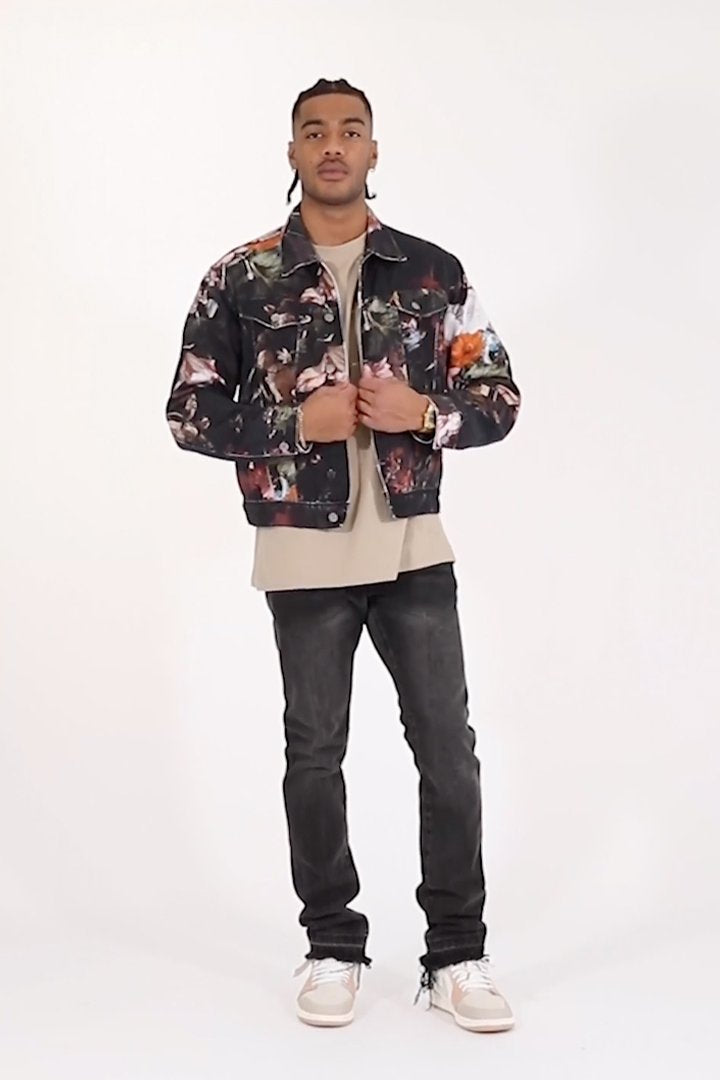 Floral Trucker Jacket | Multi