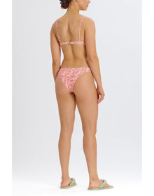 Floral Low Rise Bikini Bottoms | Pink Combo
