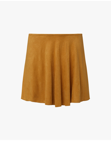 Flounce Skirt | Suede