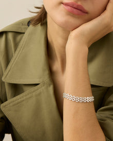 Francis Bracelet | Silver Dipped Brass