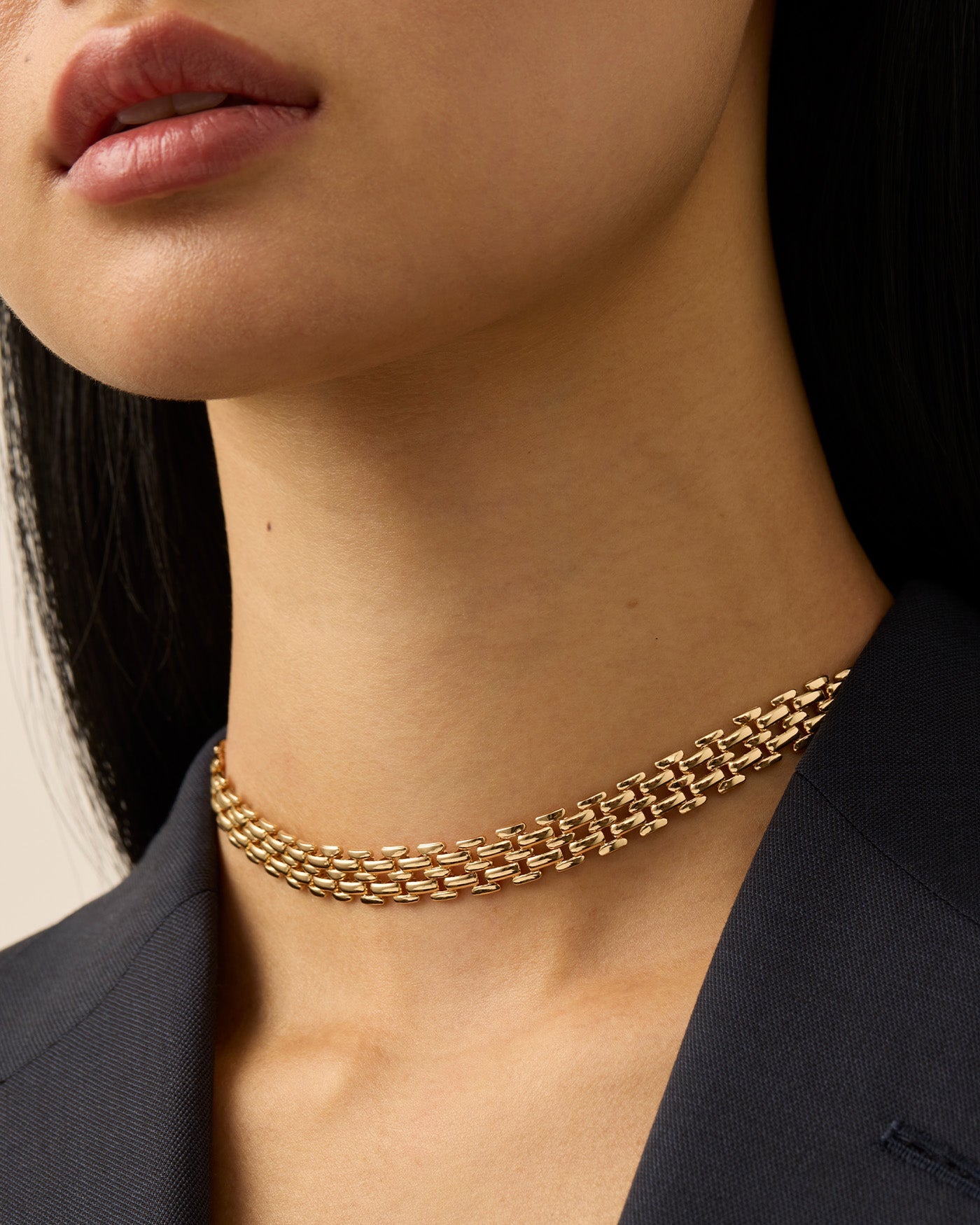 Francis Choker | Gold Tone Dipped Brass