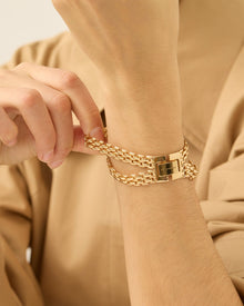 Francis Mega Bracelet | Gold Tone Dipped Brass