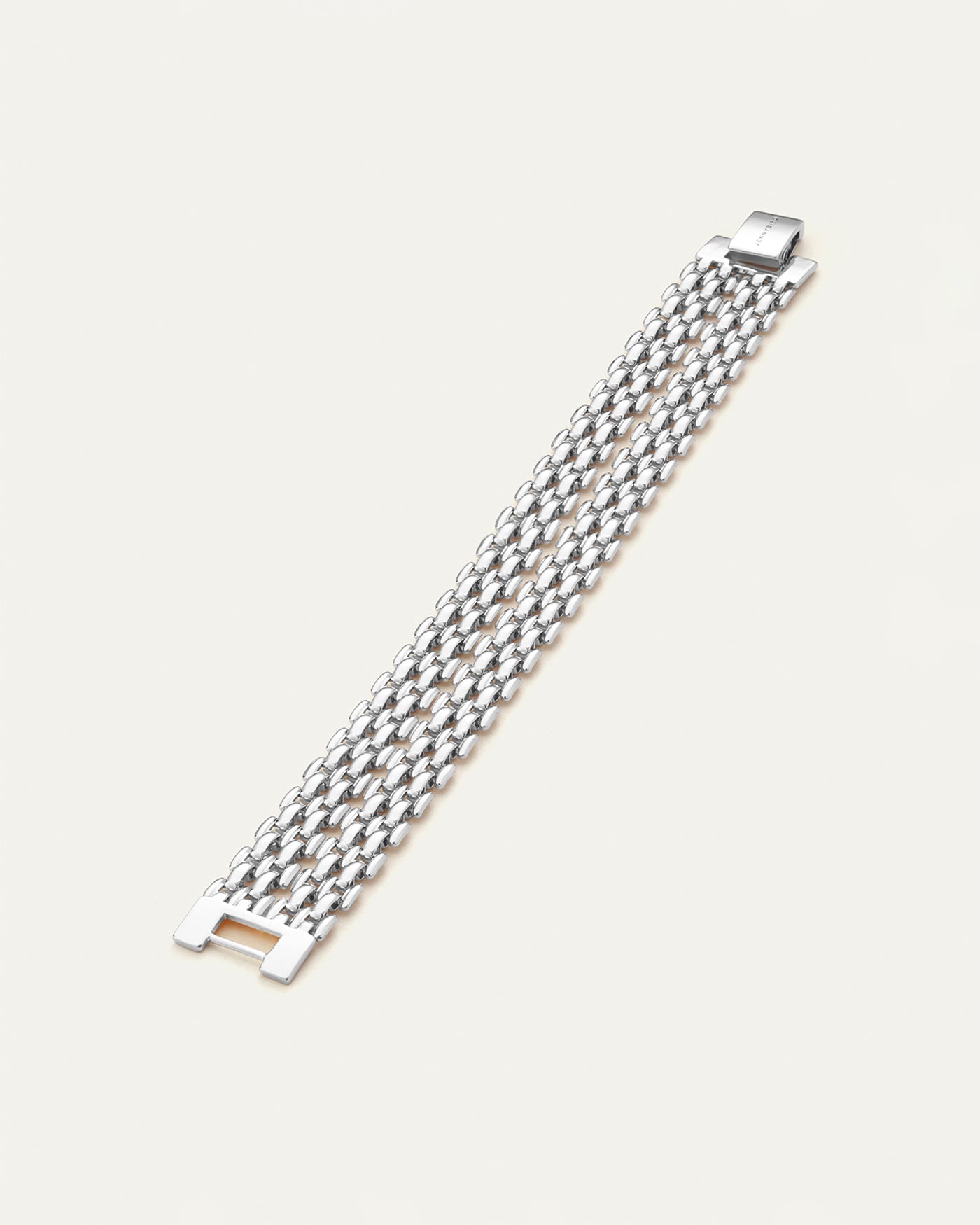 Francis Mega Bracelet | Silver Dipped Brass
