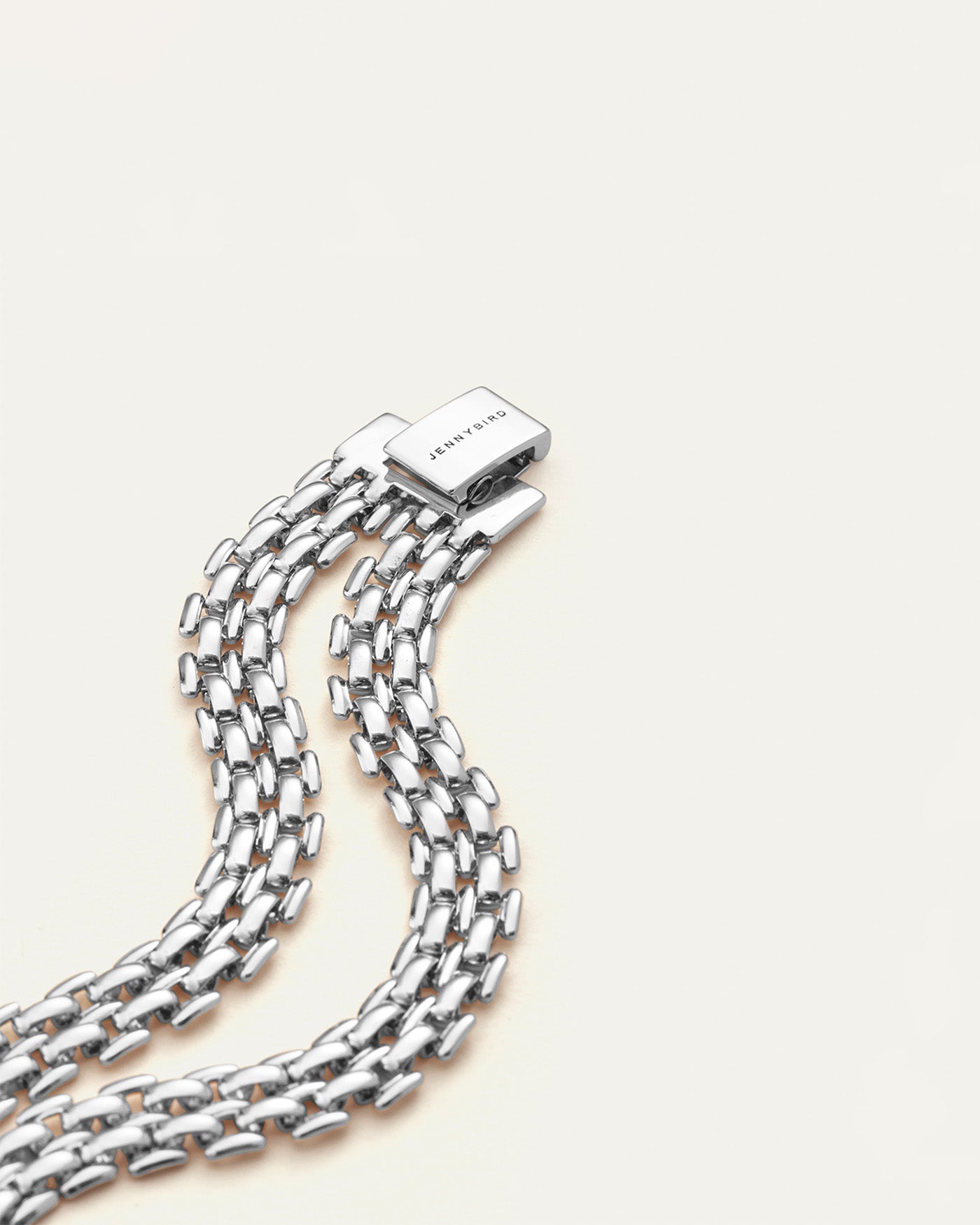 Francis Mega Bracelet | Silver Dipped Brass