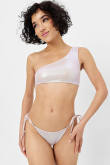 Barb Iridescent One Shoulder Bikini Top Gilded Angel