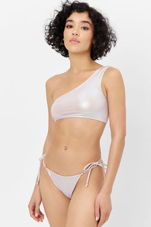 Barb Iridescent One Shoulder Bikini Top Gilded Angel