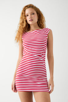 Boulevard cutout mini dress red ribbon