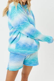 Burl Knit Sweat Short Blue Horizon