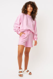 Burl Love Pink Oversized Sweatshort