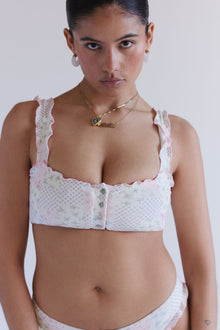 x SYDNEY SWEENEY Chiara Ruffle Bikini Top Verona