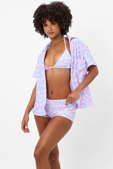 Coco Terry Button Up Shirt Daisy Dream