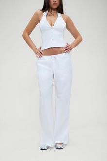 Daisy Low Rise Pant - White